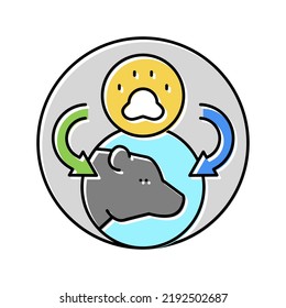 animal population ecology color icon vector. animal population ecology sign. isolated symbol illustration
