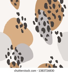 Animal print abstract seamless pattern