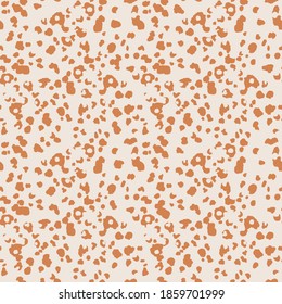 Animal Print Abstract Vector Pattern. Spots Seamless Texture. Leopard, Cheetah Animal Skin Background.