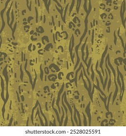
Animal print camouflage patterns can be used in textile printing and other aspects