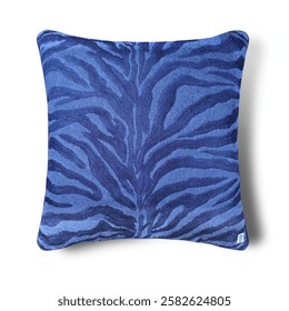 animal print in denim on cushions