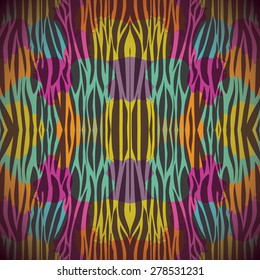 animal print design over colored background, vector illustration