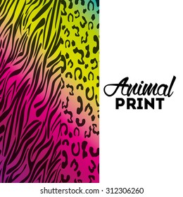 animal print design, vector illustration eps10 graphic 