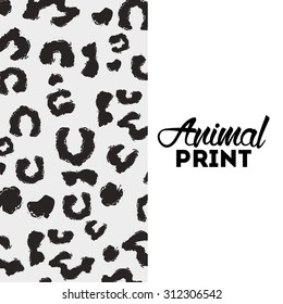 animal print design, vector illustration eps10 graphic 