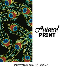 animal print design, vector illustration eps10 graphic 