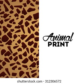 animal print design, vector illustration eps10 graphic 