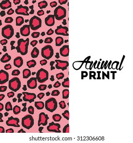 animal print design, vector illustration eps10 graphic 