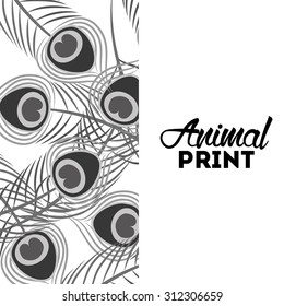 animal print design, vector illustration eps10 graphic 