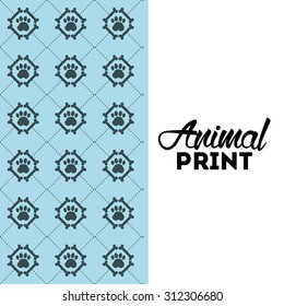 animal print design, vector illustration eps10 graphic 
