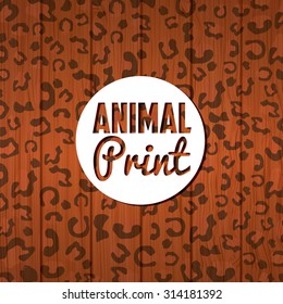 animal print design, vector illustration eps10 graphic 