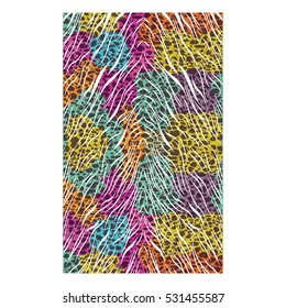 Animal print frame design
