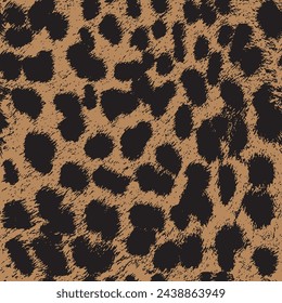 Animal print fur seamless pattern