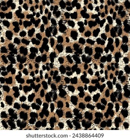 Animal print fur seamless pattern