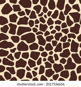Animal print with a giraffe skin pattern