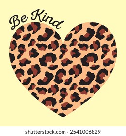 ANIMAL PRINT HEART DESING AND TYPE FOR INSPIRE 