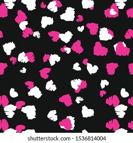 Animal print, heart leopard texture background