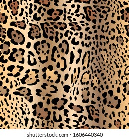 Animal print. Leopard, Jaguar, Cheetah. Seamless fashionable brown print in vector.