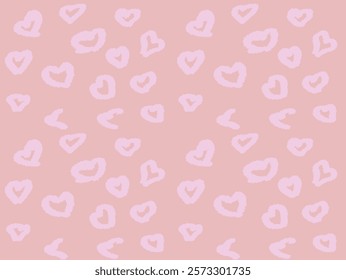 animal print leopard pattern heart shape background