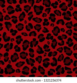 Animal print. Leopard seamless pattern. Vector illustration.