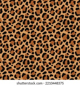 
Animal print leopard seamless yellow background, vector illustration, fashion design for textile