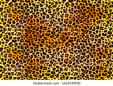 Animal Print leopard skin repeat seamless vector pattern wild safari background cheetah fur fabric