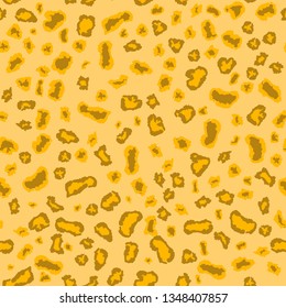 Animal print, leopard skin seamless pattern. Trendy colors