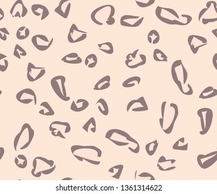 Animal print, leopard skin seamless pattern. Trendy colors