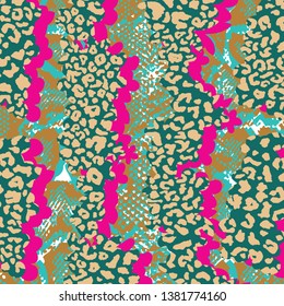Animal print, leopard texture background, snake skin