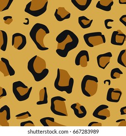 Animal print leopard, vector illustration
