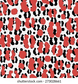 Animal print leopard vector seamless pattern