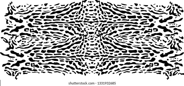 Animal print monochrome vector fashion background .