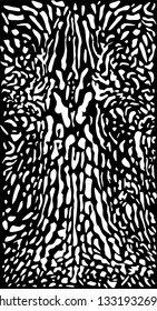 Animal print monochrome vector fashion background .