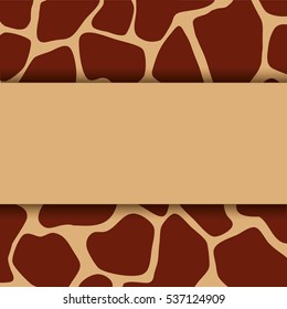 animal print pattern blank emblem  image vector illustration design 