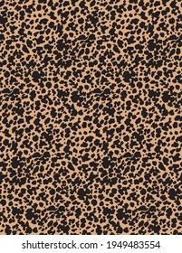 Patrón de impresión animal, piel moderna de leopardo sin fisuras