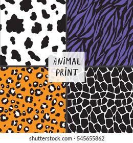 animal print pattern set