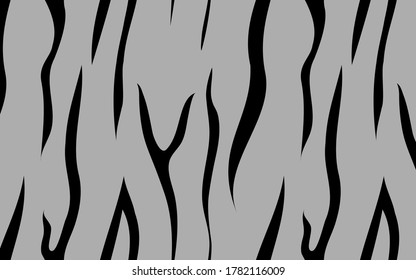 Animal Print Pattern: Tiger Pattern Vector Illustration