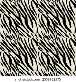 Animal print pattern, Zebra or Tiger Skin Seamless 