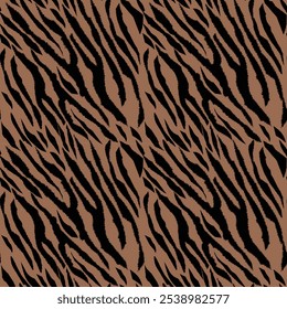 Animal print pattern, Zebra or Tiger Skin Seamless 