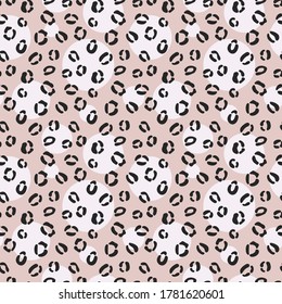 Animal print repeating background. Seamless cheetah repeat pattern design.