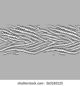 Animal print seamless horizontal vector pattern
