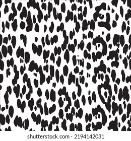 Animal print seamless pattern black realistic leopard tiger stripes stylish modern fur wild with texture vector