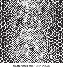 Animal print seamless pattern black realistic leopard tiger stripes stylish modern fur wild with texture vector