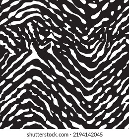 Impresión animal patrón sin fisuras rayas de tigre leopardo negro realista estilo piel salvaje moderno con vector de textura