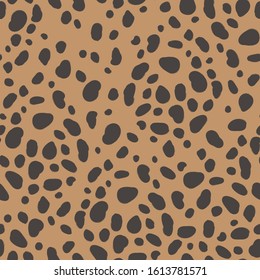 Animal print seamless pattern. Cheetah design vector pattern. 80s and 90s fashion style.