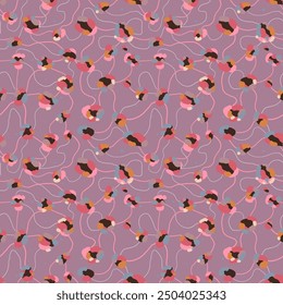 Animal print seamless pattern for fashion. Hand drawn skin animal leather texture. 