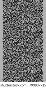 Animal print seamless vertical vector pattern
