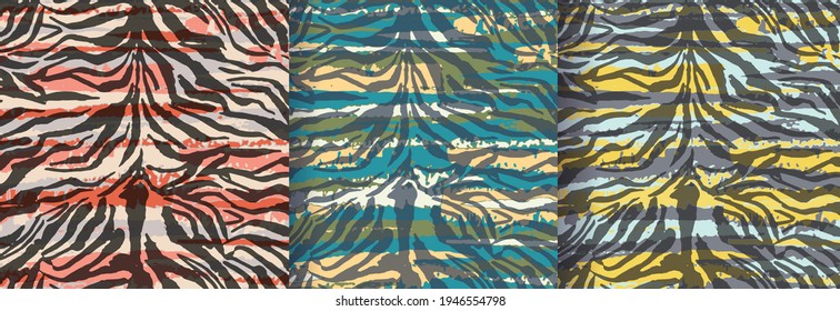 Animal print for textile design. Hand drawn vector illustration.