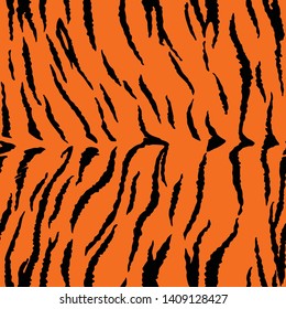 Animal print, tiger stripes seamless pattern