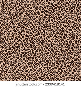 animal print vector in Jaguar spots seamless pattern
