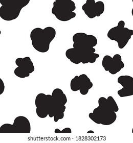 Animal print vector seamless pattern. Hand drawn exotic nature texture background.